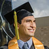 A CUI student at graduation
